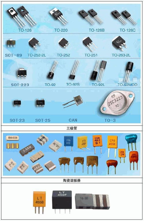 常用电子元件实物图片大全